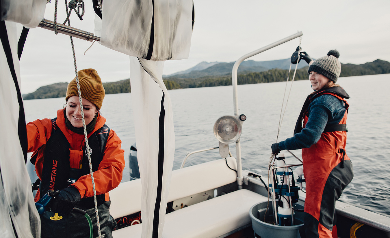 Two Students sailing