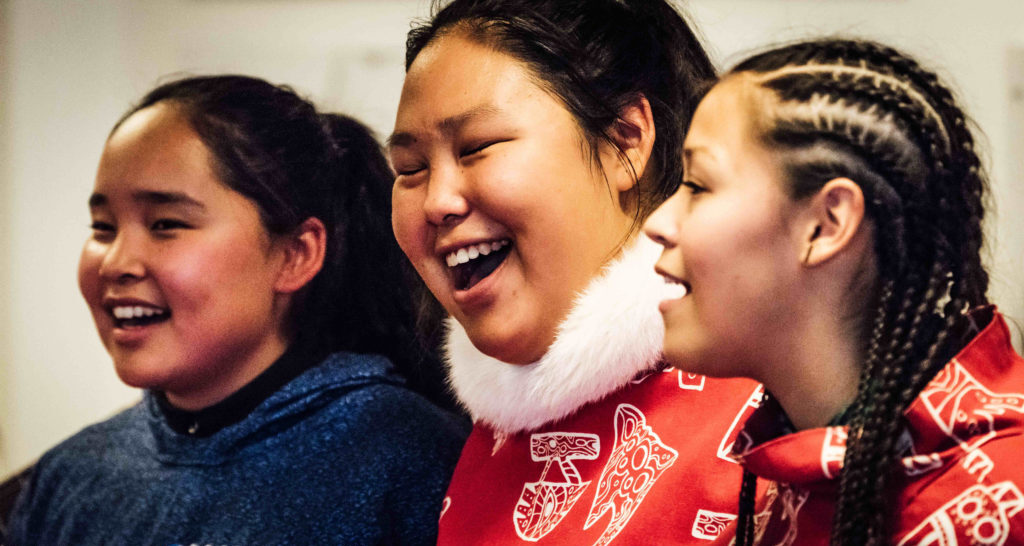 Uummannaq Music perform a mix of traditional songs as well as Greenlandic pop songs. Photo (c) Martin Lipman/SOI Foundation